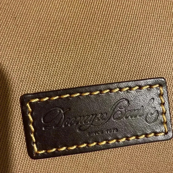 Dooney & Bourke beige brown canvas leather bag - Picture 11 of 16